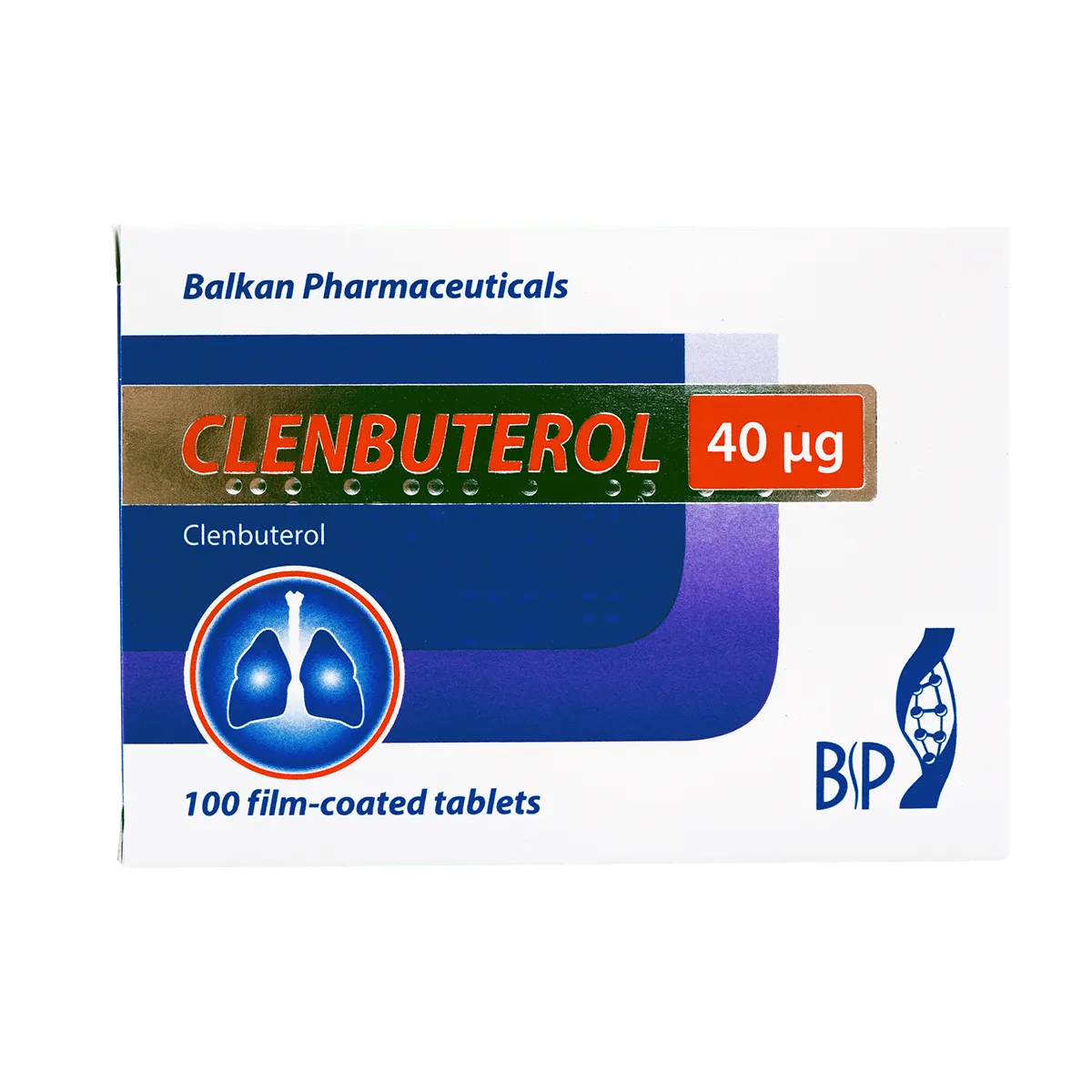 BP Clenbuterol 40 mcg, 100 tabs